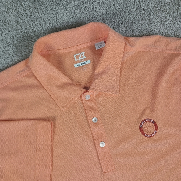 Cutter & Buck Other - Cutter And Buck‎ XL DryTec World Woods Golf Club Mens Polo